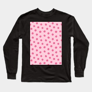 Pink Pastel Y2K Flowers Long Sleeve T-Shirt